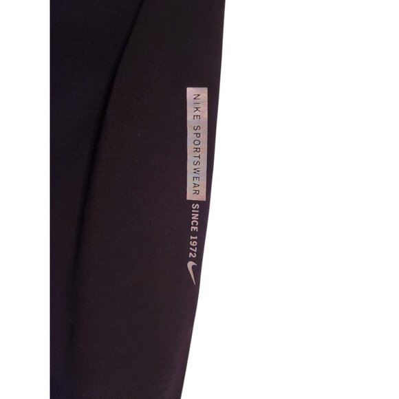 Nike Black Active Pants Silver Iridescent Logo Size 3X - Picture 5 of 6